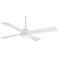 52" Minka Aire Aluma Wet Flat White Ceiling Fan