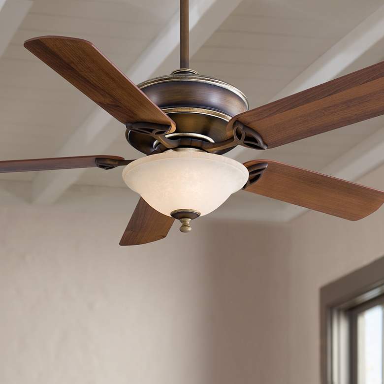 Image 1 52 inch Minka Aire Bolo Belcaro Walnut LED Ceiling Fan with Remote