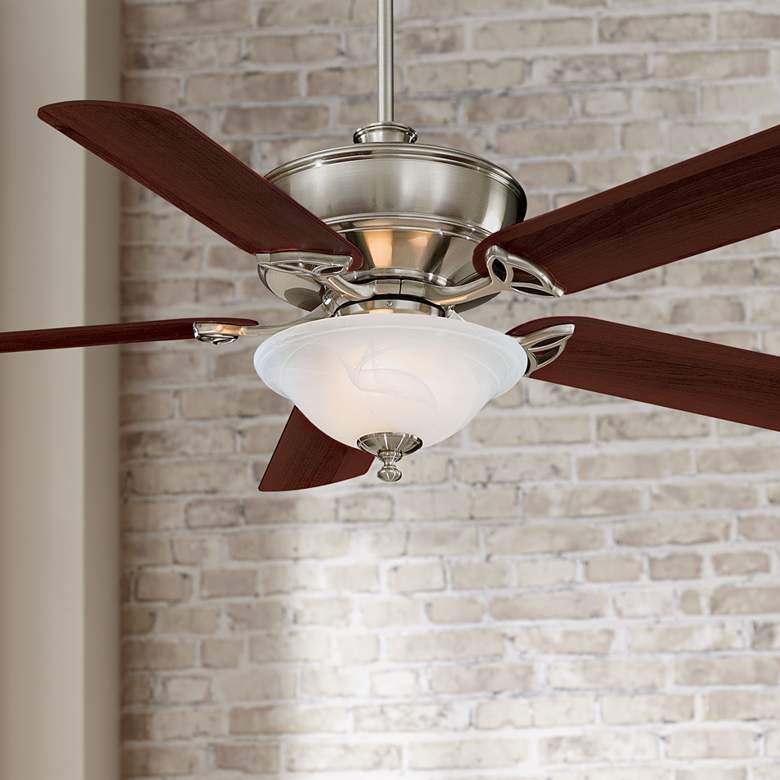 Image 1 52 inch Minka Aire Bolo Brushed Nickel LED Ceiling Fan with Remote