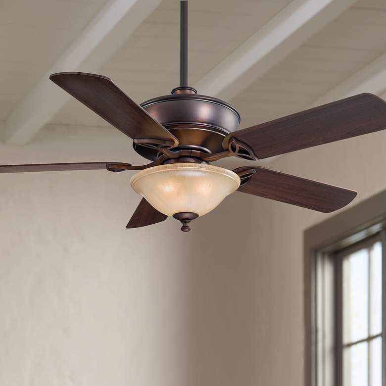 Image 1 52" Minka Aire Bolo Dark Brushed Bronze LED Ceiling Fan with Remote
