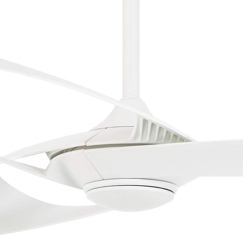 Image 3 52" Minka Aire Bowie Flat White Indoor Ceiling Fan with Remote more views
