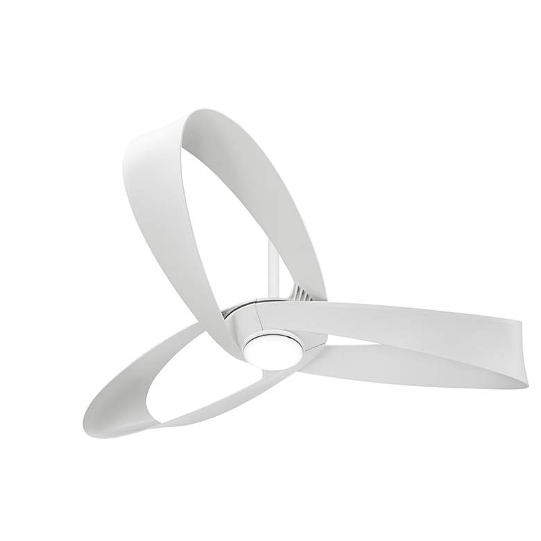Image 5 52" Minka Aire Bowie Flat White Indoor Ceiling Fan with Remote more views