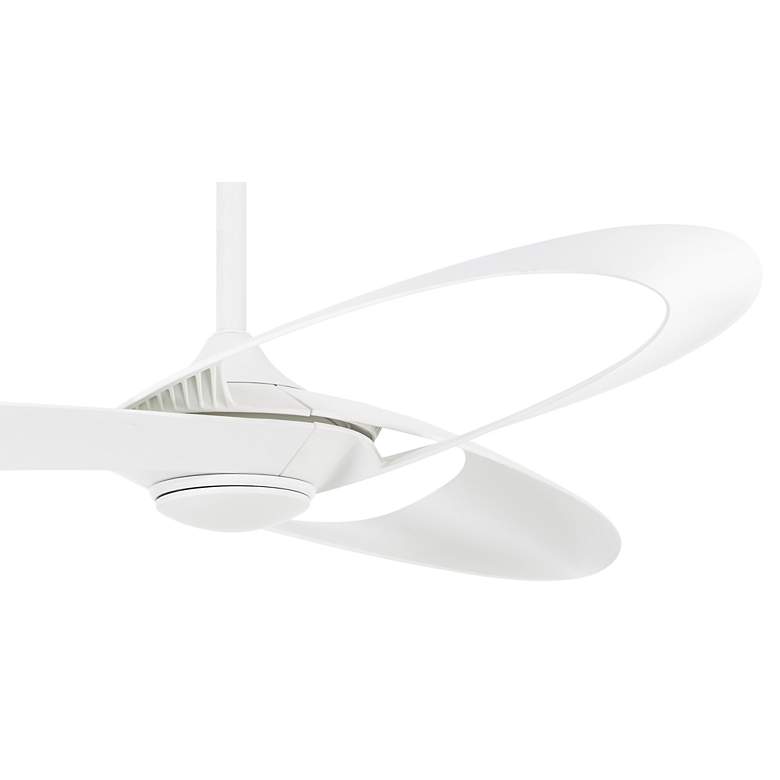 Image 6 52" Minka Aire Bowie Flat White Indoor Ceiling Fan with Remote more views