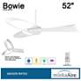 52" Minka Aire Bowie Flat White Indoor Ceiling Fan with Remote