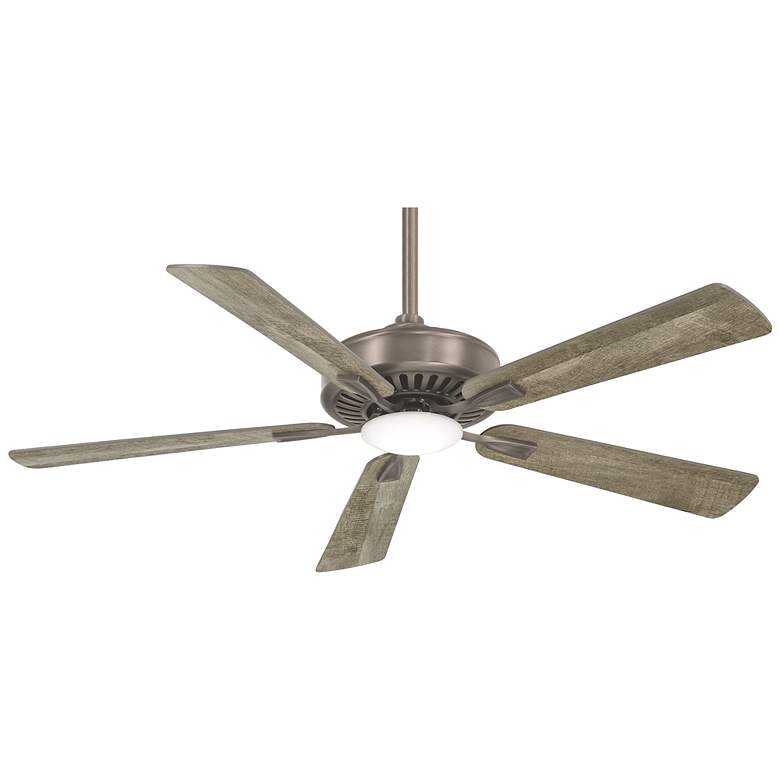 Image 2 52" Minka Aire Burnished Nickel LED Light Ceiling Fan with Remote