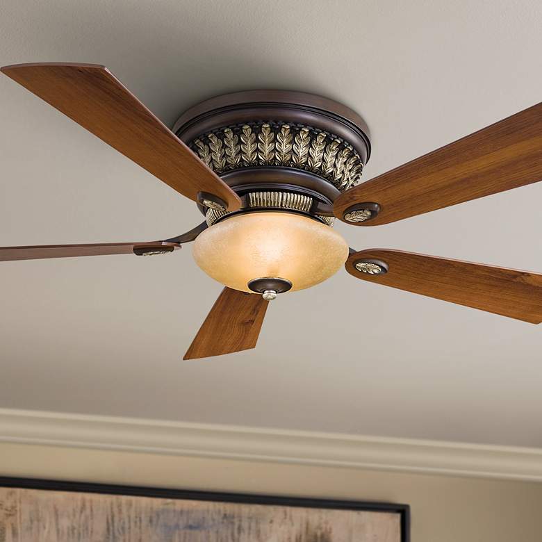 Image 1 52 inch Minka Aire Calais Belcaro Walnut Ceiling Fan with Remote Control
