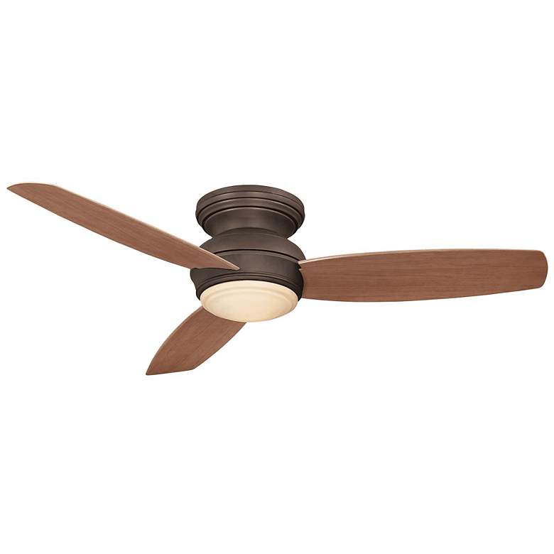 Image 2 52" Minka Aire Concept Bronze Flushmount LED Fan with Wall Control