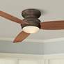 Thumbnail1 of 52" Minka Aire Concept Bronze Flushmount LED Fan with Wall Control
