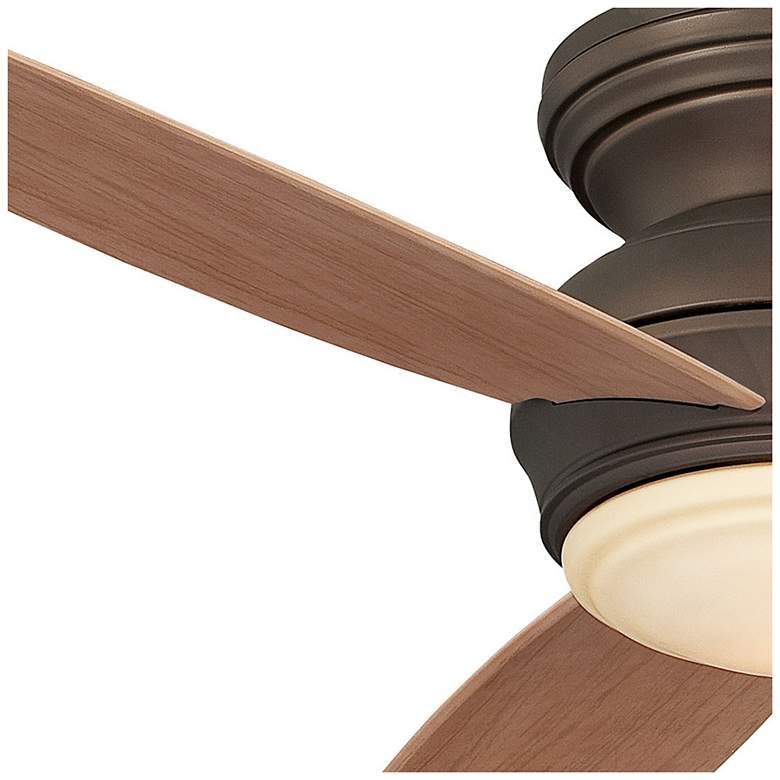 Image 7 52" Minka Aire Concept Bronze Flushmount LED Fan with Wall Control more views