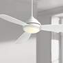 1_52" Minka Aire Concept I Modern White LED Ceiling Fan with Remote
