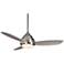 52" Minka Aire Concept I Nickel Wet LED Ceiling Fan with Wall Control