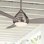 1_52" Minka Aire Concept I Nickel Wet LED Ceiling Fan with Wall Control