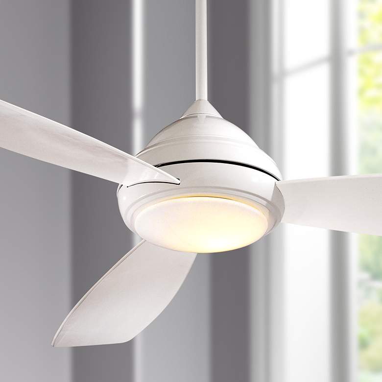 Image 1 52 inch Minka Aire Concept I White Ceiling Fan