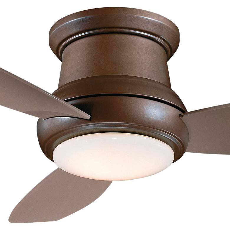 Image 3 52" Minka Aire Concept II Bronze Finish Flushmount LED Fan with Remote more views