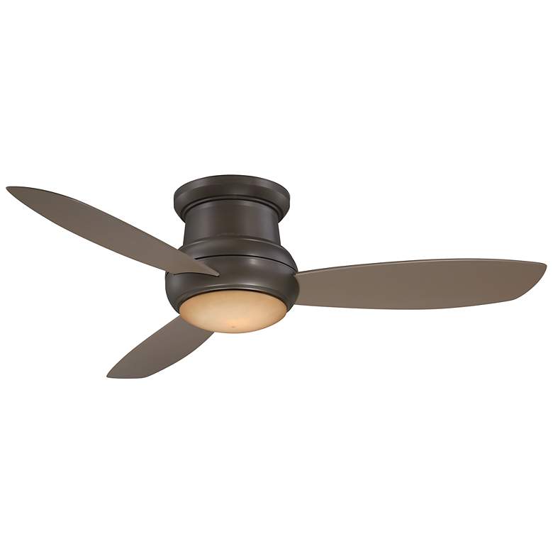 Image 2 52" Minka Aire Concept II Bronze Flushmount LED Fan with Wall Control