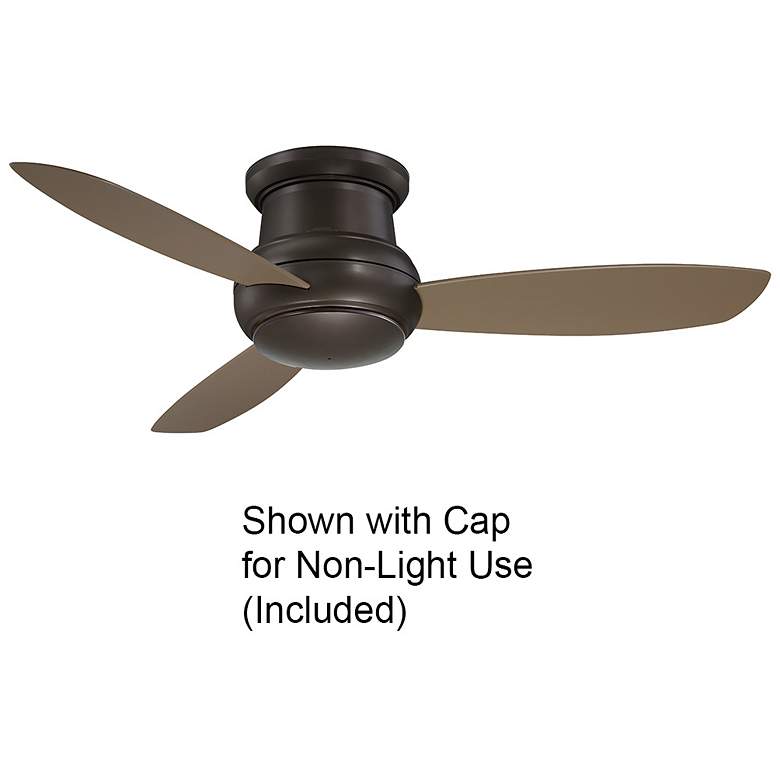 Image 4 52" Minka Aire Concept II Bronze Flushmount LED Fan with Wall Control more views