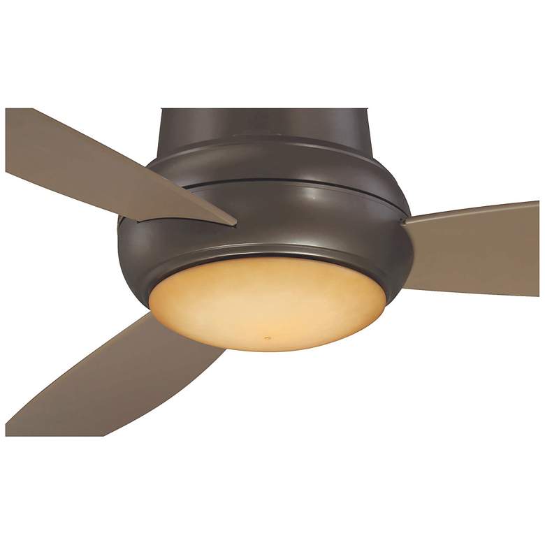 Image 5 52" Minka Aire Concept II Bronze Flushmount LED Fan with Wall Control more views