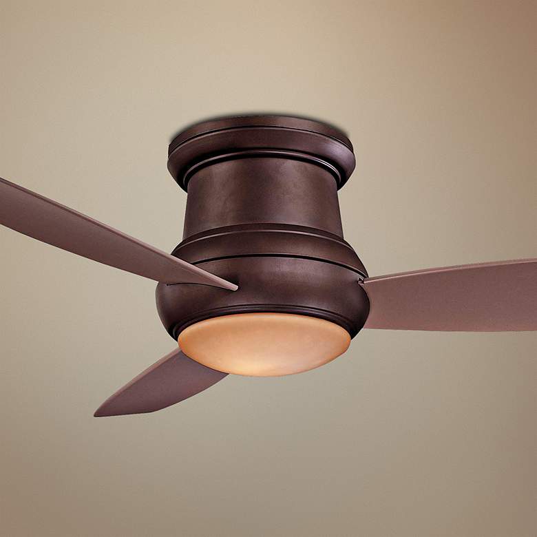 Image 1 52 inch Minka Aire Concept II Bronze Hugger Ceiling Fan