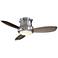 52" Minka Aire Concept II Nickel Flushmount LED Fan with Remote