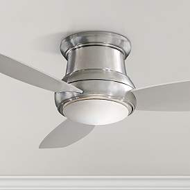 Image1 of 52" Minka Aire Concept II Nickel Flushmount LED Fan with Remote