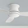 Thumbnail1 of 52" Minka Aire Concept II White Flushmount LED Ceiling Fan with Remote