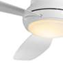 Thumbnail3 of 52" Minka Aire Concept II White Flushmount LED Ceiling Fan with Remote more views