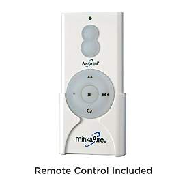 Image4 of 52" Minka Aire Concept II White Flushmount LED Ceiling Fan with Remote more views