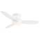 52" Minka Aire Concept II White Flushmount LED Fan with Wall Control