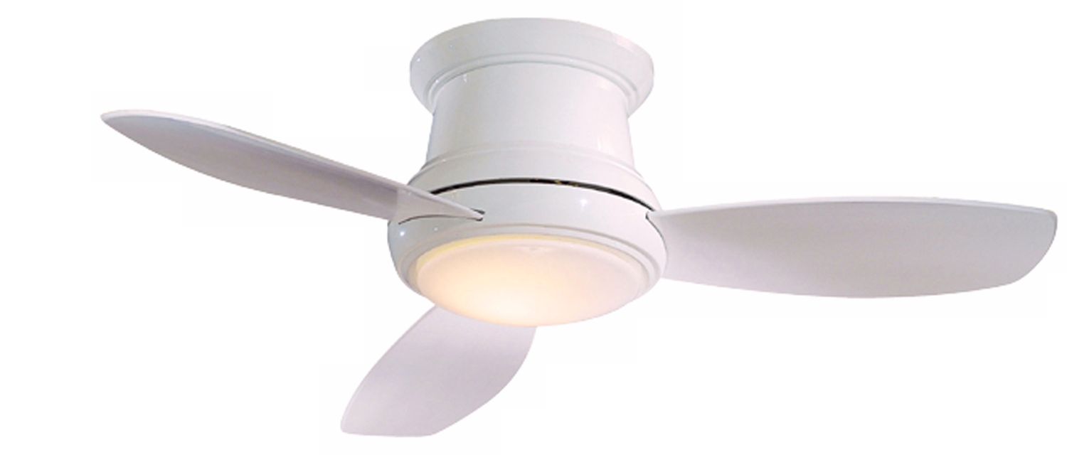 52"  Minka Aire Concept II™ White Hugger Ceiling Fan