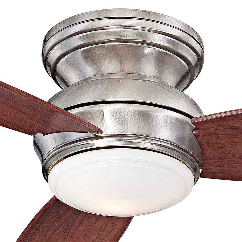 Image 3 52 inch Minka Aire Concept Pewter Wet Flushmount Fan with Wall Control more views