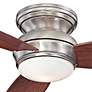 52" Minka Aire Concept Pewter Wet Flushmount Fan with Wall Control
