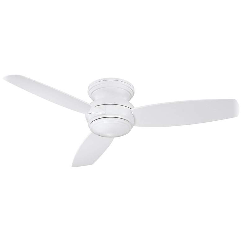 Image 2 52" Minka Aire Concept White Wet Flushmount Fan with Wall Control