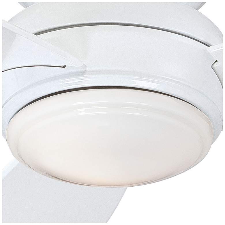 Image 3 52" Minka Aire Concept White Wet Flushmount Fan with Wall Control more views