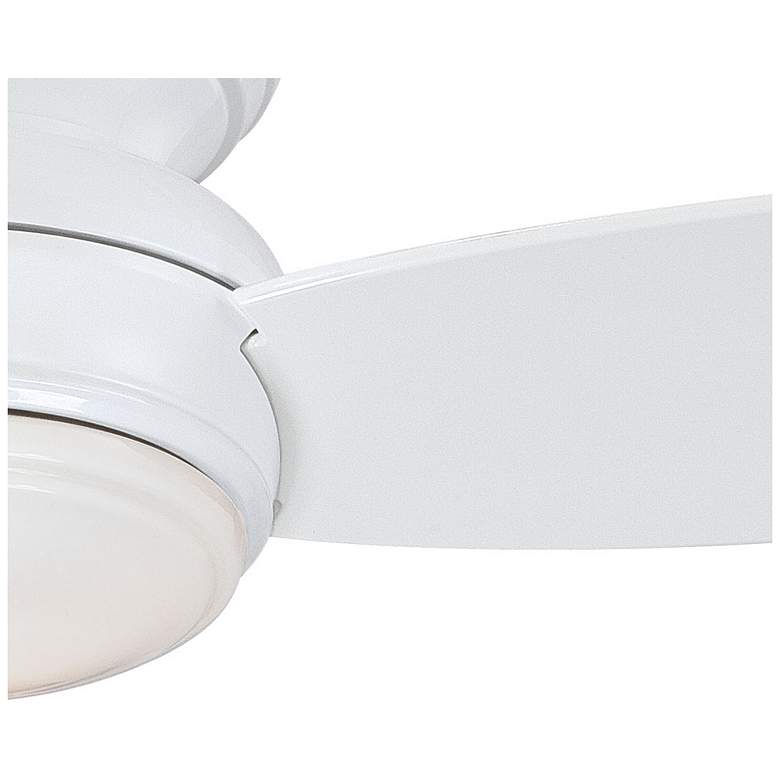 Image 4 52" Minka Aire Concept White Wet Flushmount Fan with Wall Control more views
