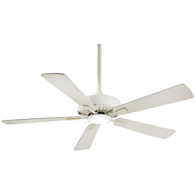52&quot; Minka Aire Contractor Bone White LED Ceiling Fan with Remote