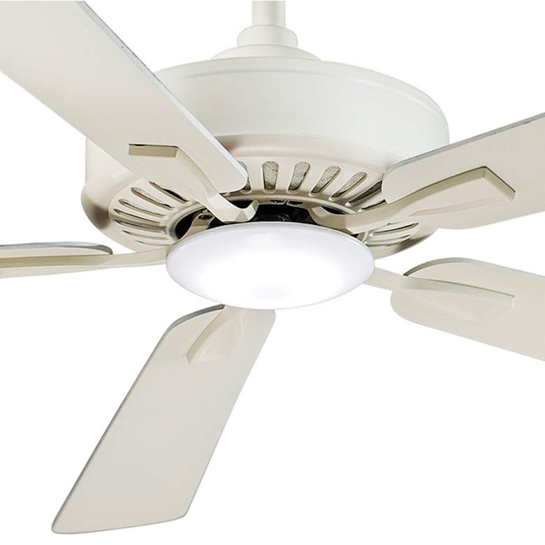 Image 3 52" Minka Aire Contractor Bone White LED Ceiling Fan with Remote more views