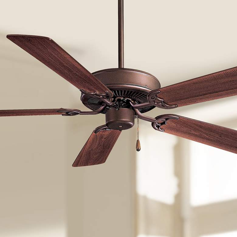 Image 1 52 inch Minka Aire Contractor Bronze Indoor Ceiling Fan with Pull Chain