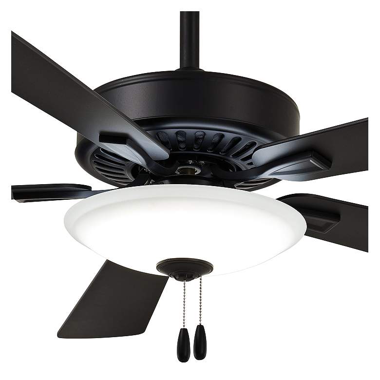 Image 3 52" Minka Aire Contractor Coal Black LED Ceiling Fan with Pull Chain more views
