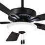 52" Minka Aire Contractor Coal Black LED Ceiling Fan with Pull Chain