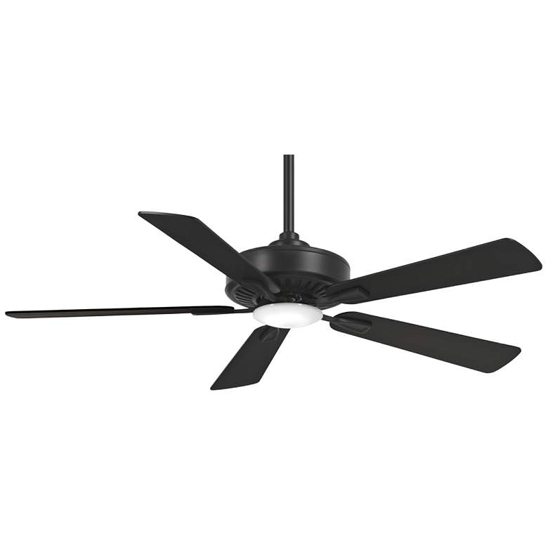Image 1 52 inch Minka Aire Contractor Coal Finish LED Ceiling Fan with Remote