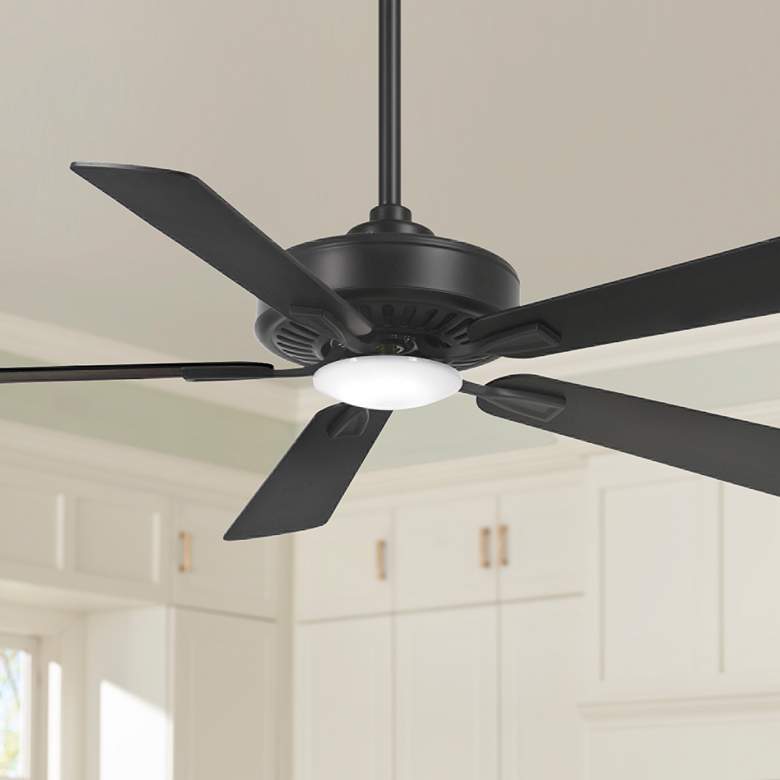 Image 1 52" Minka Aire Contractor Coal Finish LED Ceiling Fan with Remote