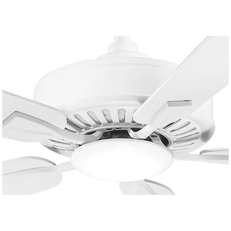 Image 3 52 inch Minka Aire Contractor Flat White LED Ceiling Fan with Remote more views