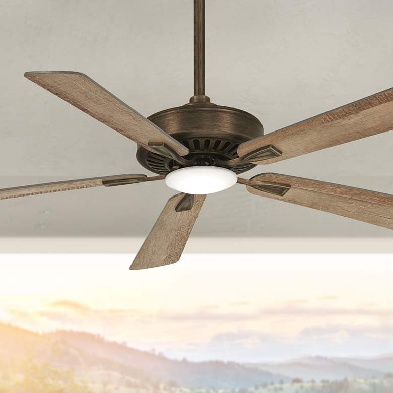 Image 1 52" Minka Aire Contractor Heirloom Bronze LED Ceiling Fan with Remote