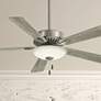 1_52" Minka Aire Contractor Nickel and Gray LED Pull Chain Ceiling Fan