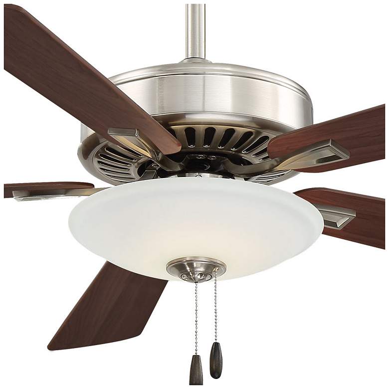 Image 3 52" Minka Aire Contractor Nickel LED Light Ceiling Fan with Pull Chain more views