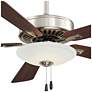 3_52" Minka Aire Contractor Nickel LED Light Ceiling Fan with Pull Chain more views