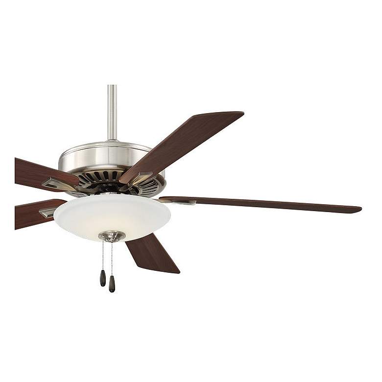 Image 4 52" Minka Aire Contractor Nickel LED Light Ceiling Fan with Pull Chain more views