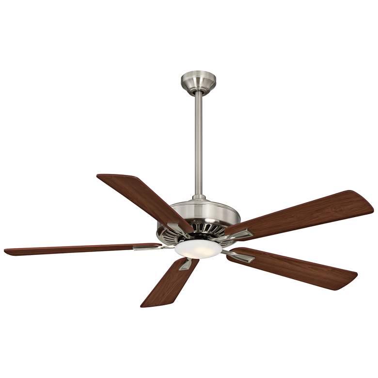 Image 2 52 inch Minka Aire Contractor Nickel - Maple LED Ceiling Fan with Remote