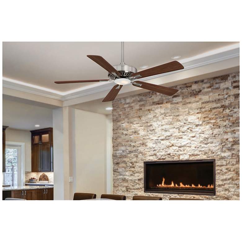 Image 7 52" Minka Aire Contractor Nickel - Maple LED Ceiling Fan with Remote more views