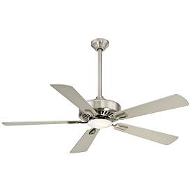 Image2 of 52" Minka Aire Contractor Nickel - Silver LED Ceiling Fan with Remote